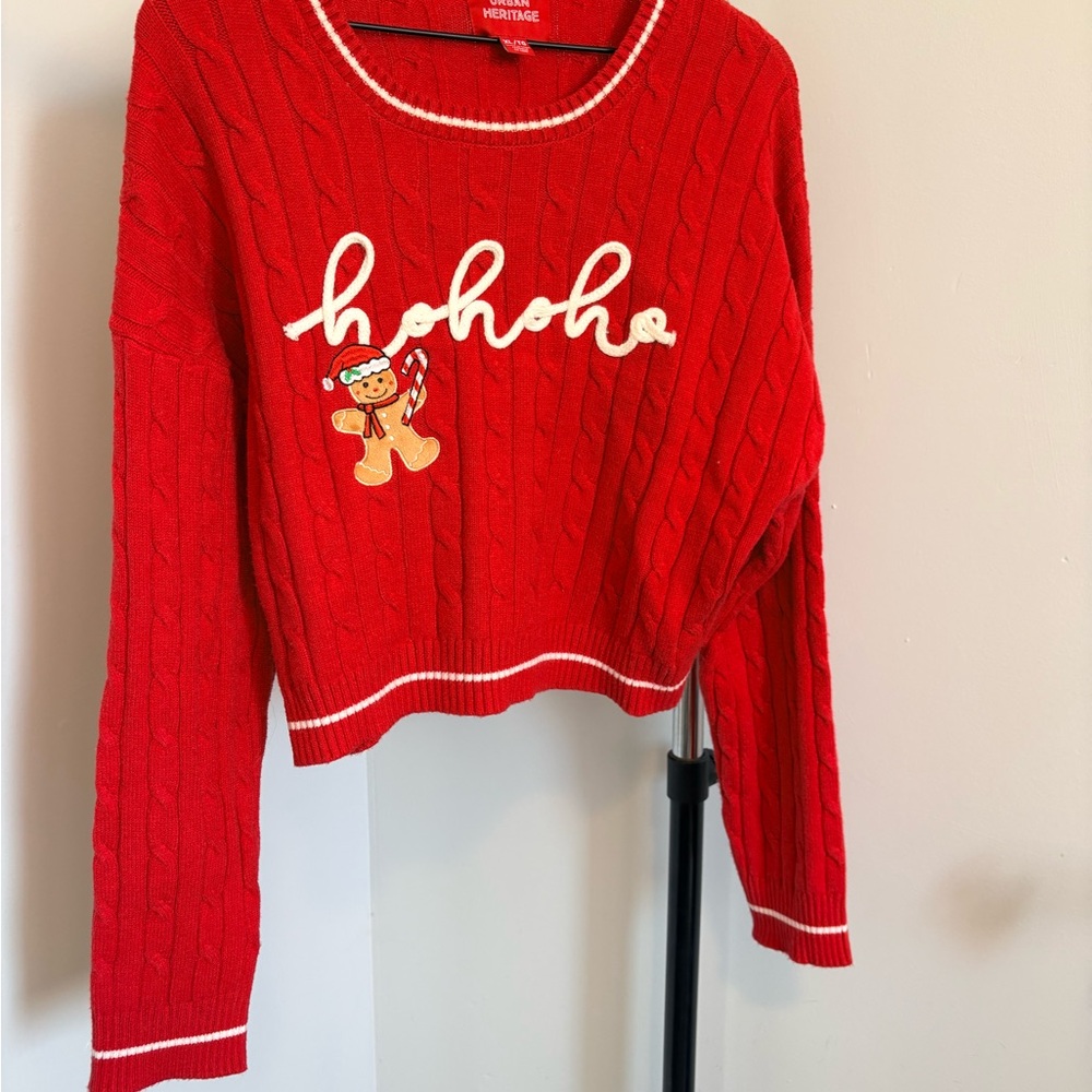 Urban Heritage Red Ho Ho Ho Sweater
